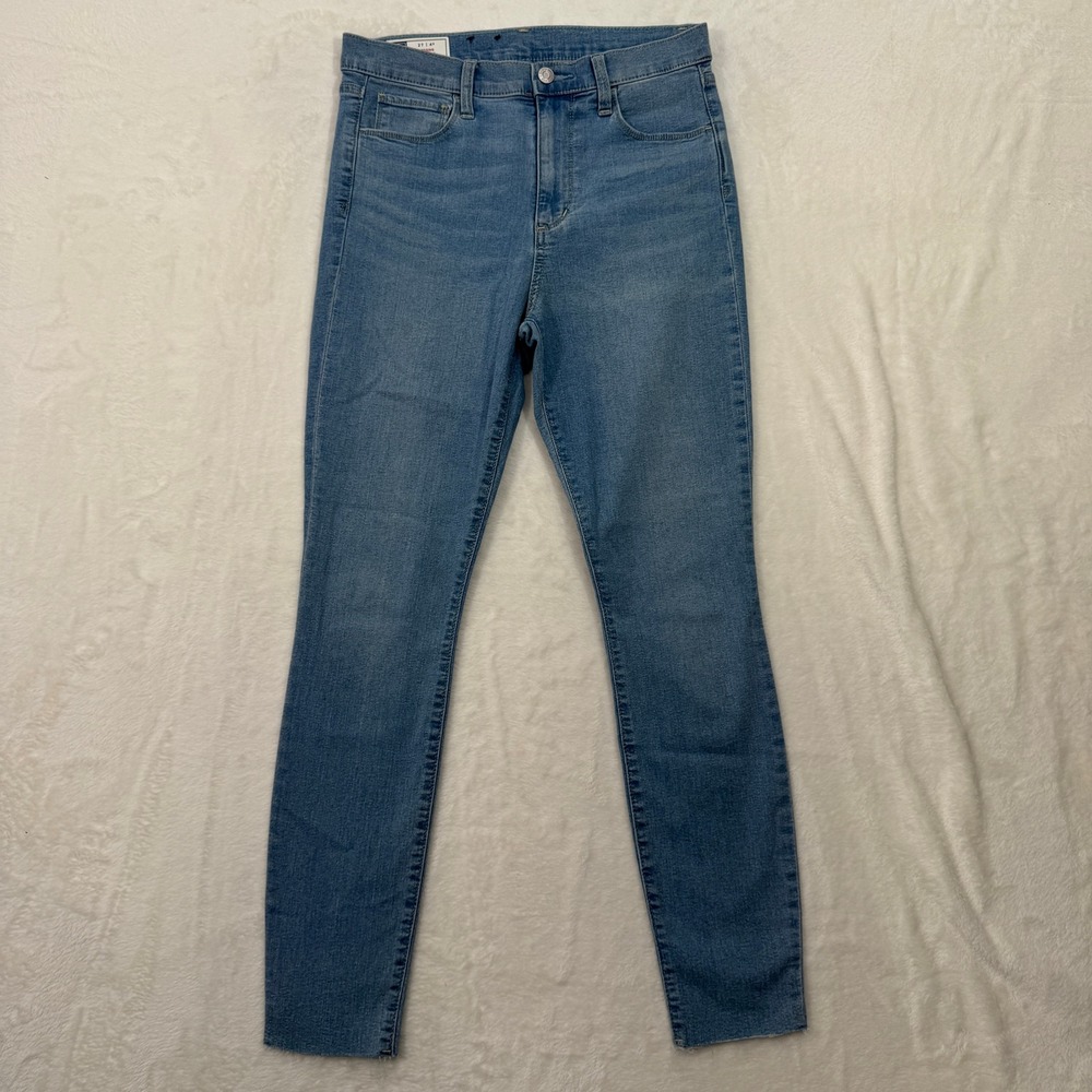 Gap Jegging Jeans Womens 27 4R Blue High Rise Skinny Raw Hem‎ Medium Wash Denim